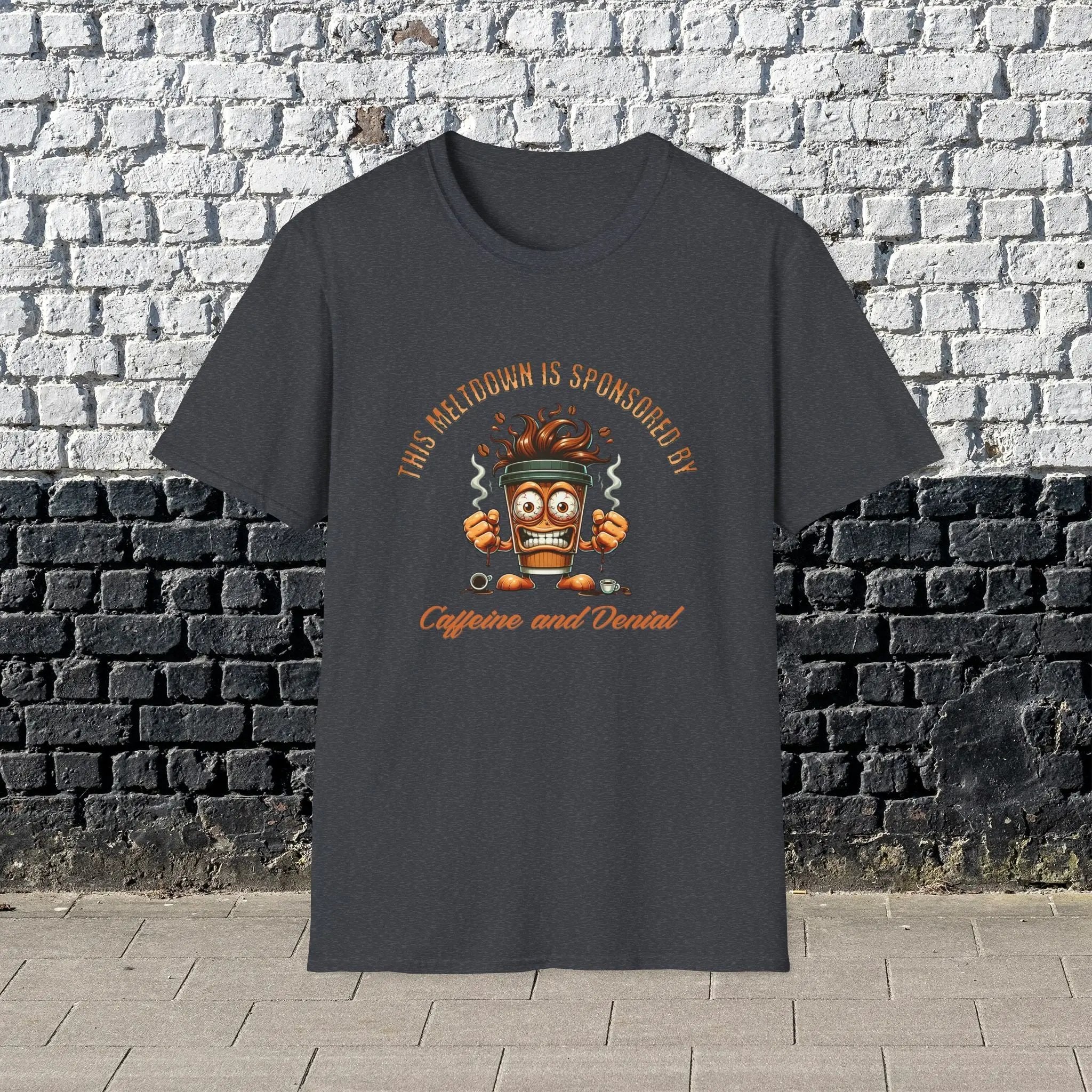 Caffeine and Denial T-Shirt Printify