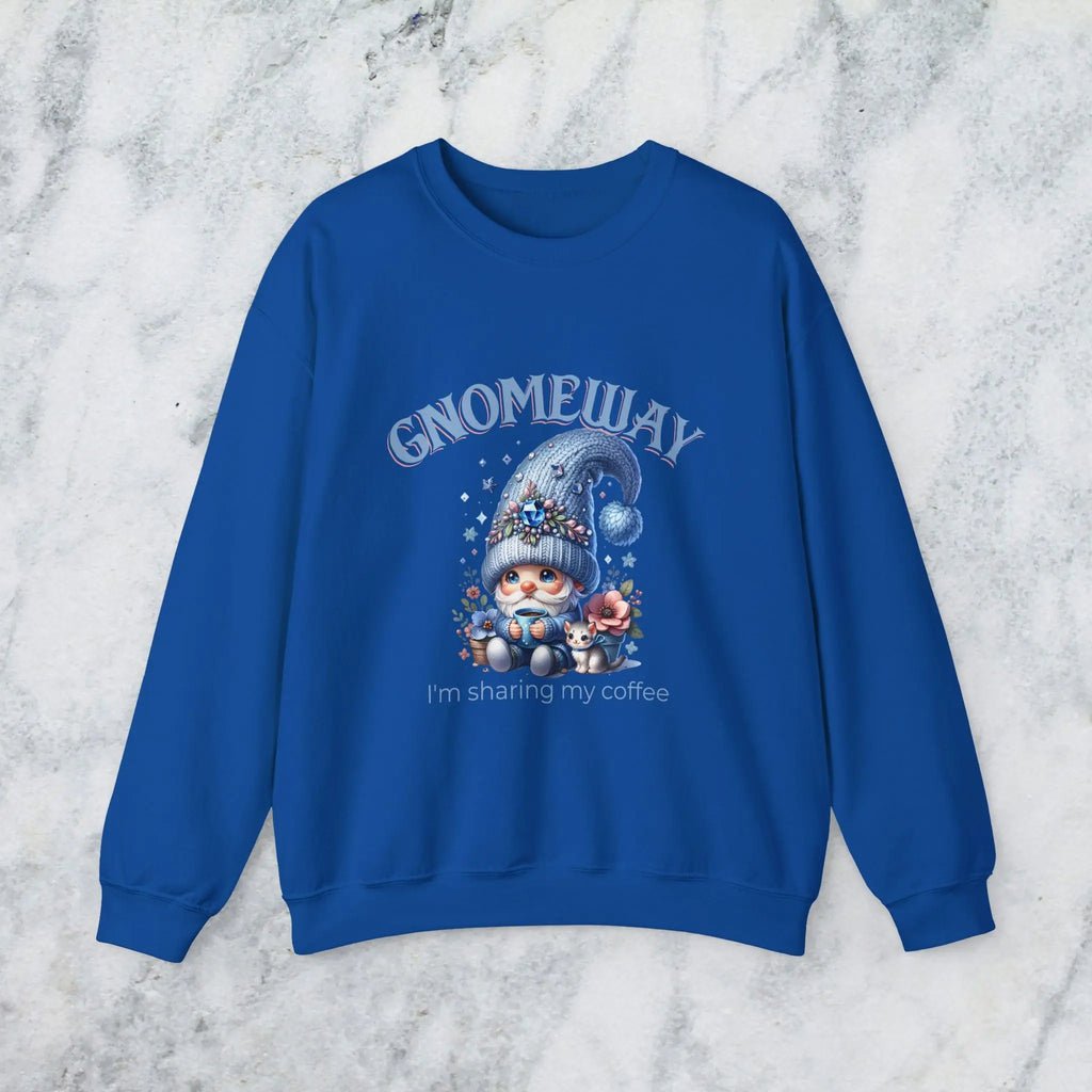 Gnomeway Sweatshirt - I'm Not Sharing My Coffee, Cozy Crewneck, Gift for Coffee Lovers, Casual Pullover, Fall and Winter Fashion Printify