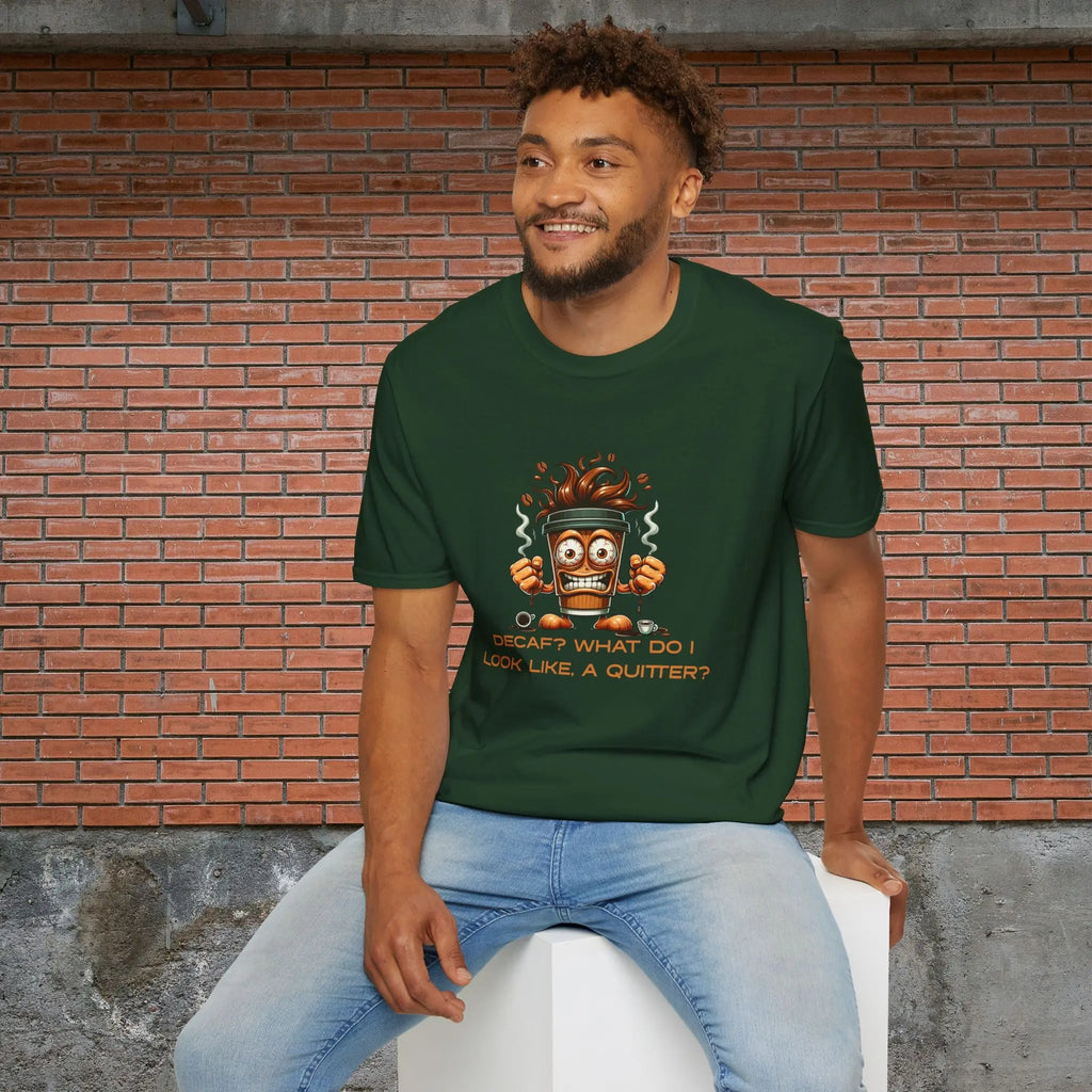 Decaf Quitter T-Shirt Printify