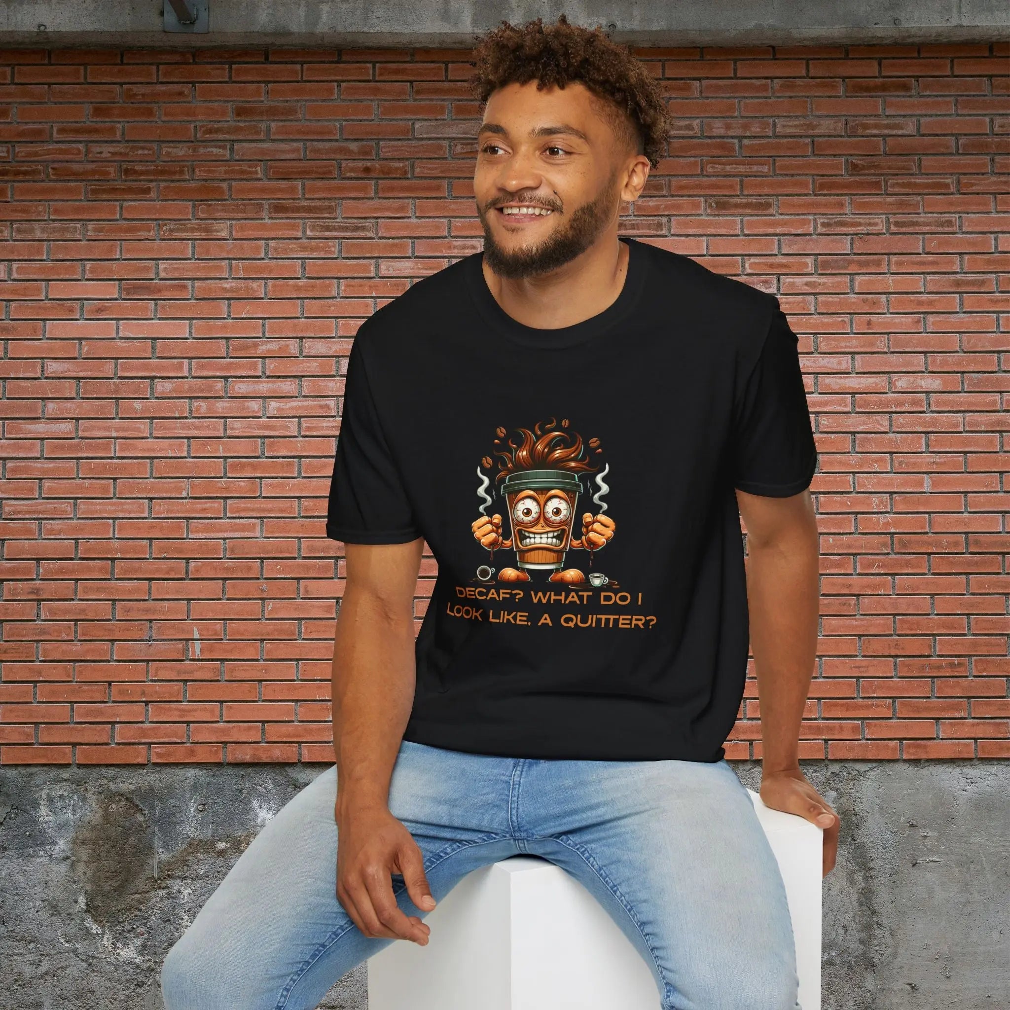 Decaf Quitter T-Shirt Printify