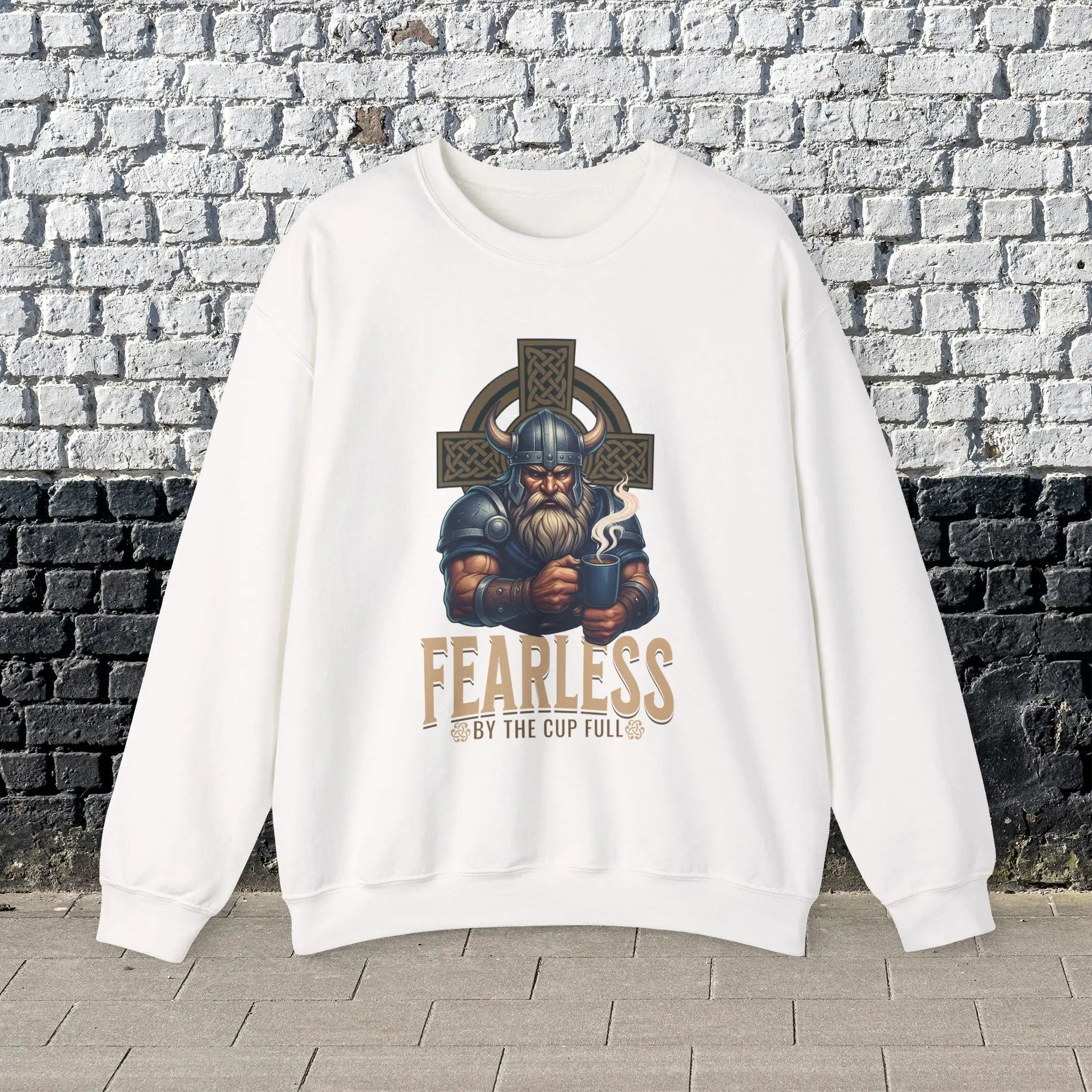 Fearless Viking Coffee Sweatshirt Printify