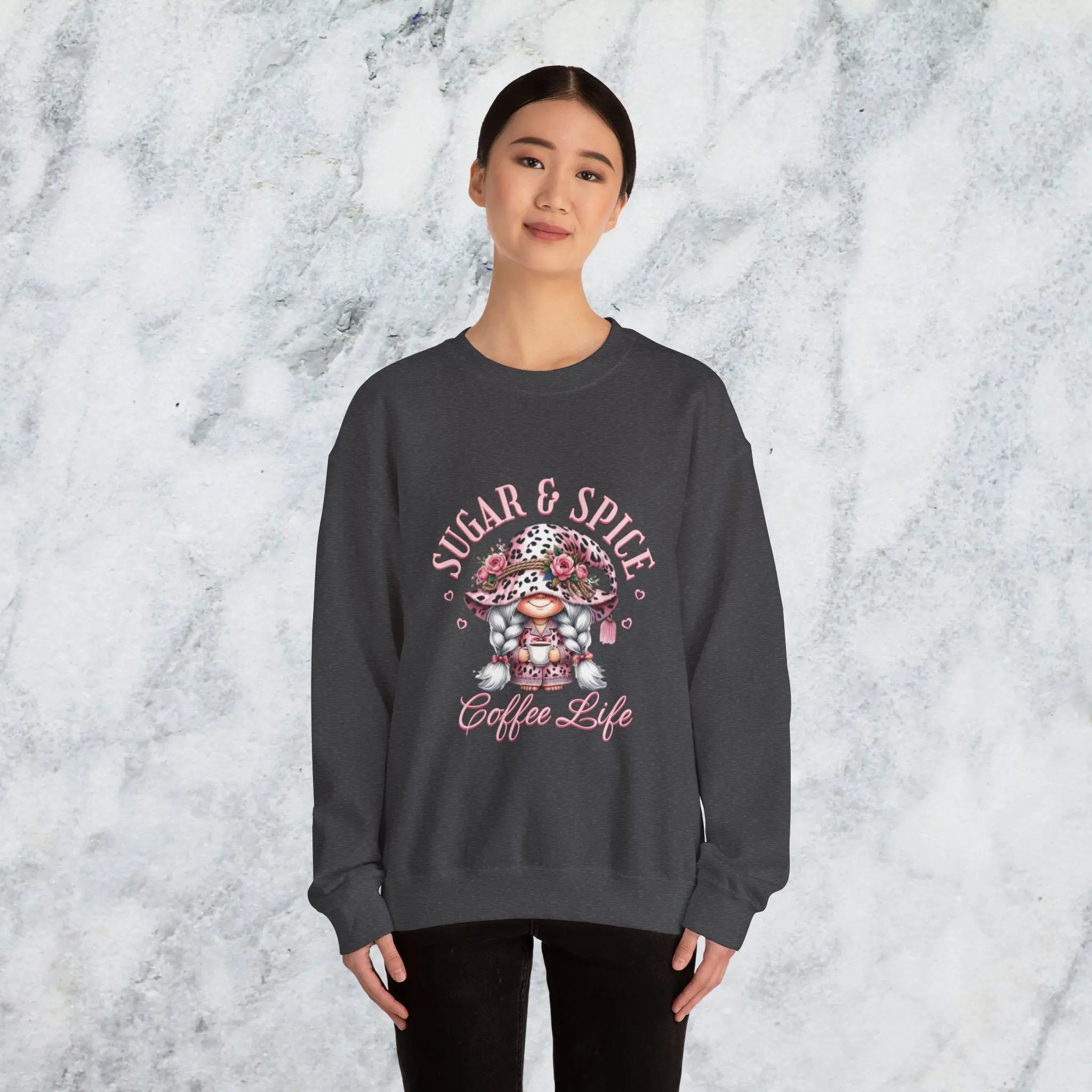 Sugar & Spice Sweatshirt | Cozy and Comfy Gift for Coffee Lovers Printify
