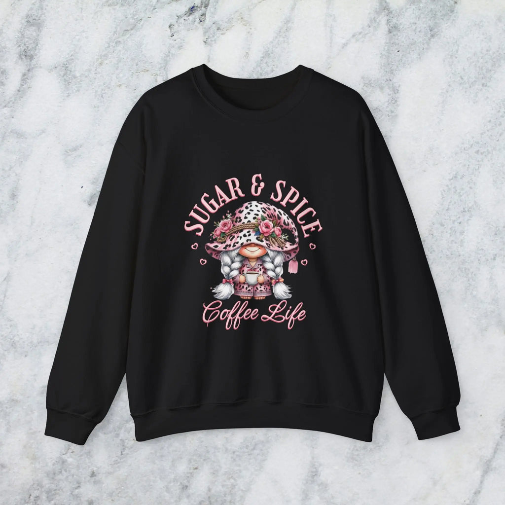 Sugar & Spice Sweatshirt | Cozy and Comfy Gift for Coffee Lovers Printify