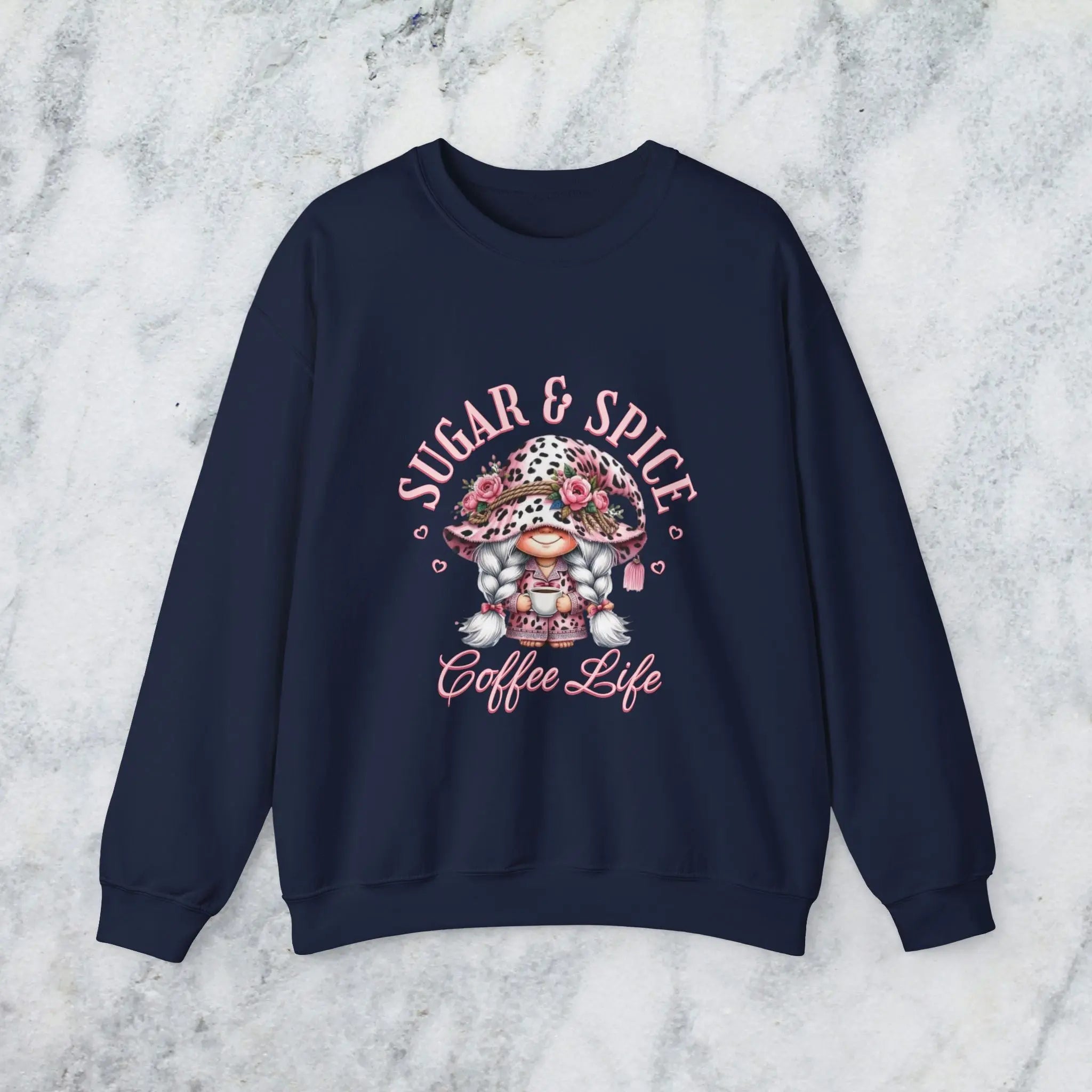 Sugar & Spice Sweatshirt | Cozy and Comfy Gift for Coffee Lovers Printify