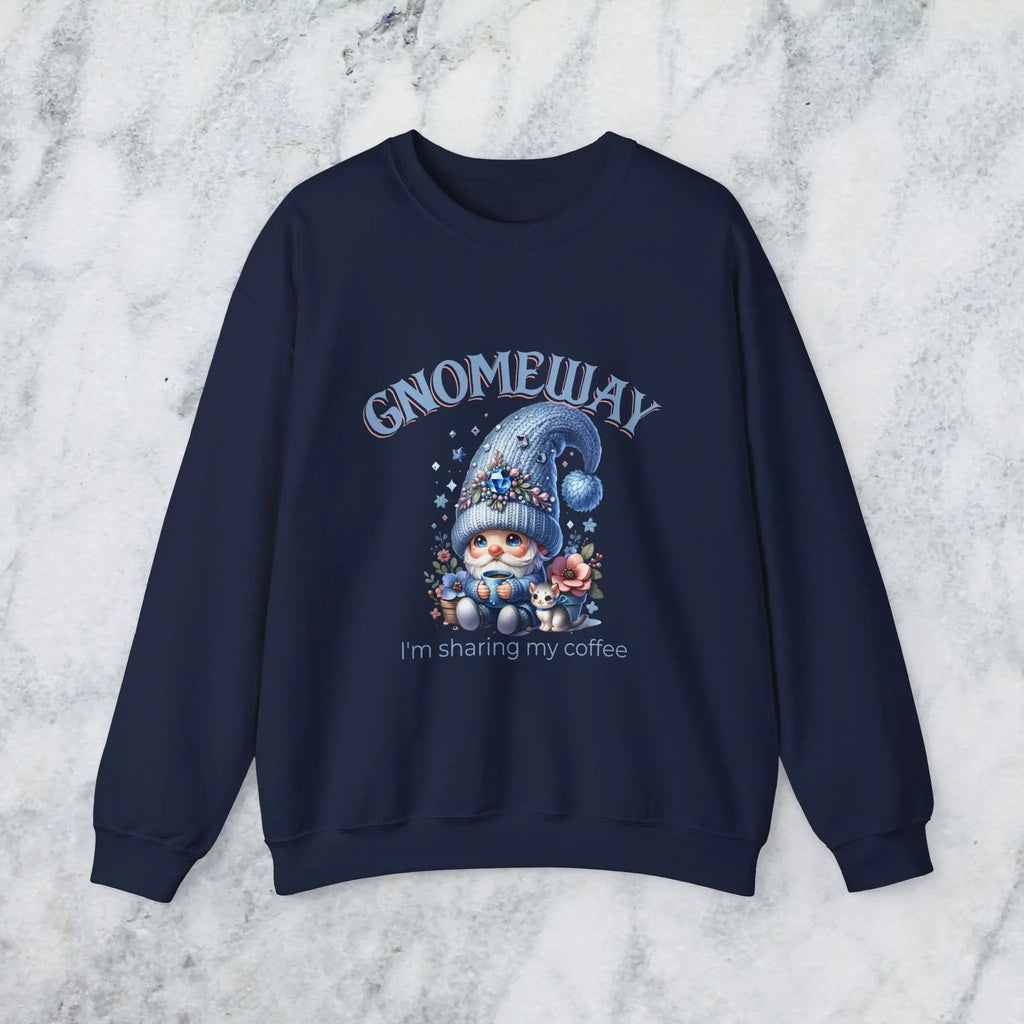 Gnomeway Sweatshirt - I'm Not Sharing My Coffee, Cozy Crewneck, Gift for Coffee Lovers, Casual Pullover, Fall and Winter Fashion Printify