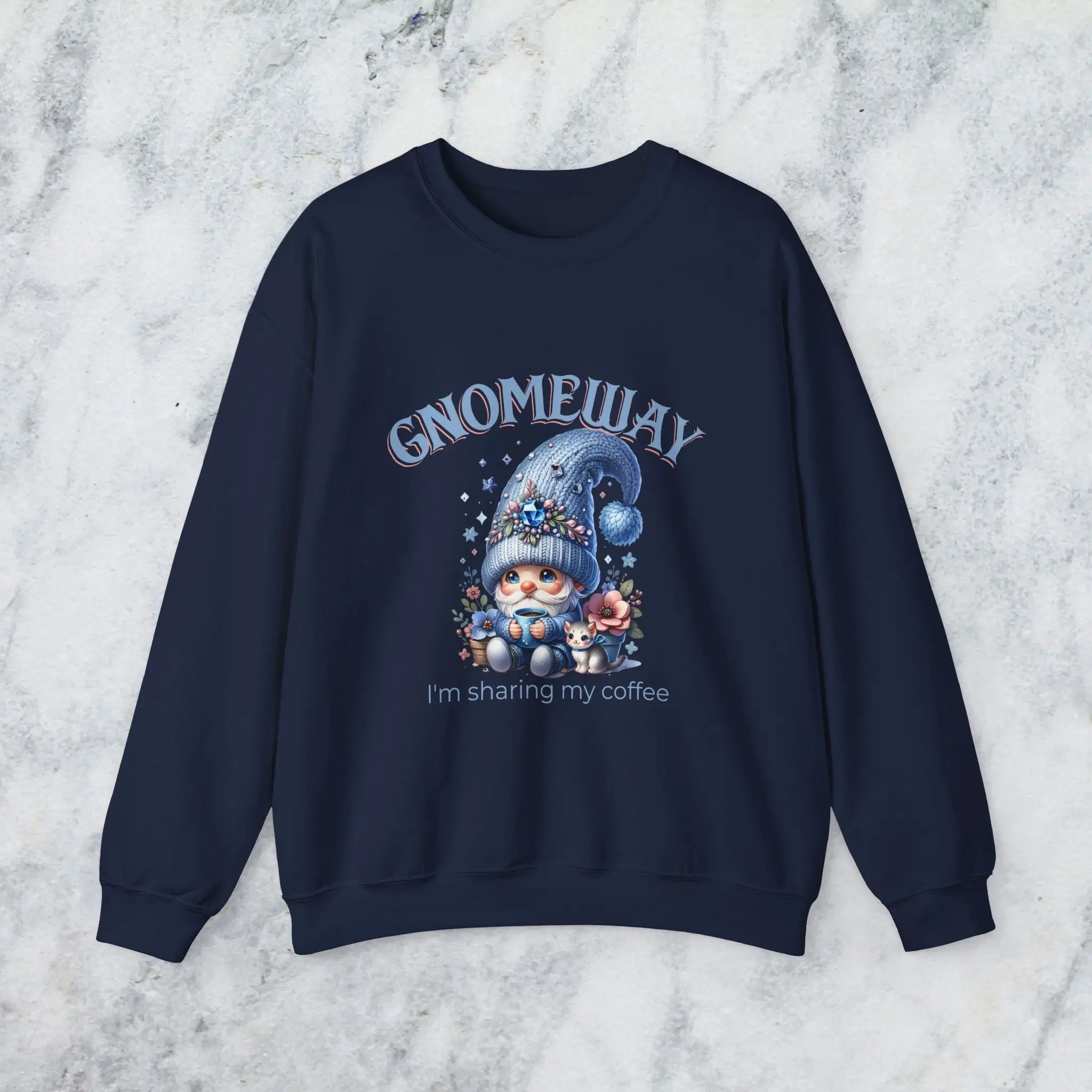 Gnomeway Sweatshirt - I'm Not Sharing My Coffee, Cozy Crewneck, Gift for Coffee Lovers, Casual Pullover, Fall and Winter Fashion Printify