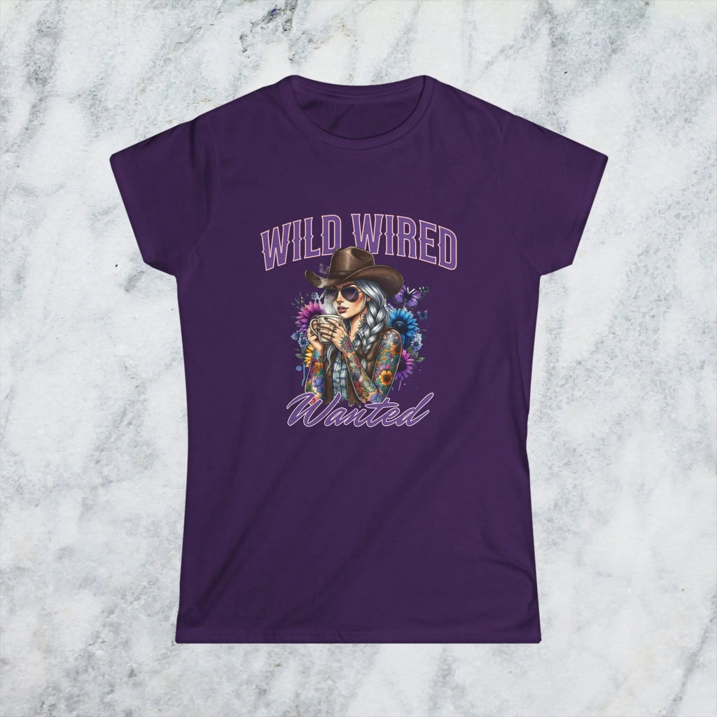 Wild Wired Cowgirl Tee — Boho Cowgirl Graphic Shirt Printify
