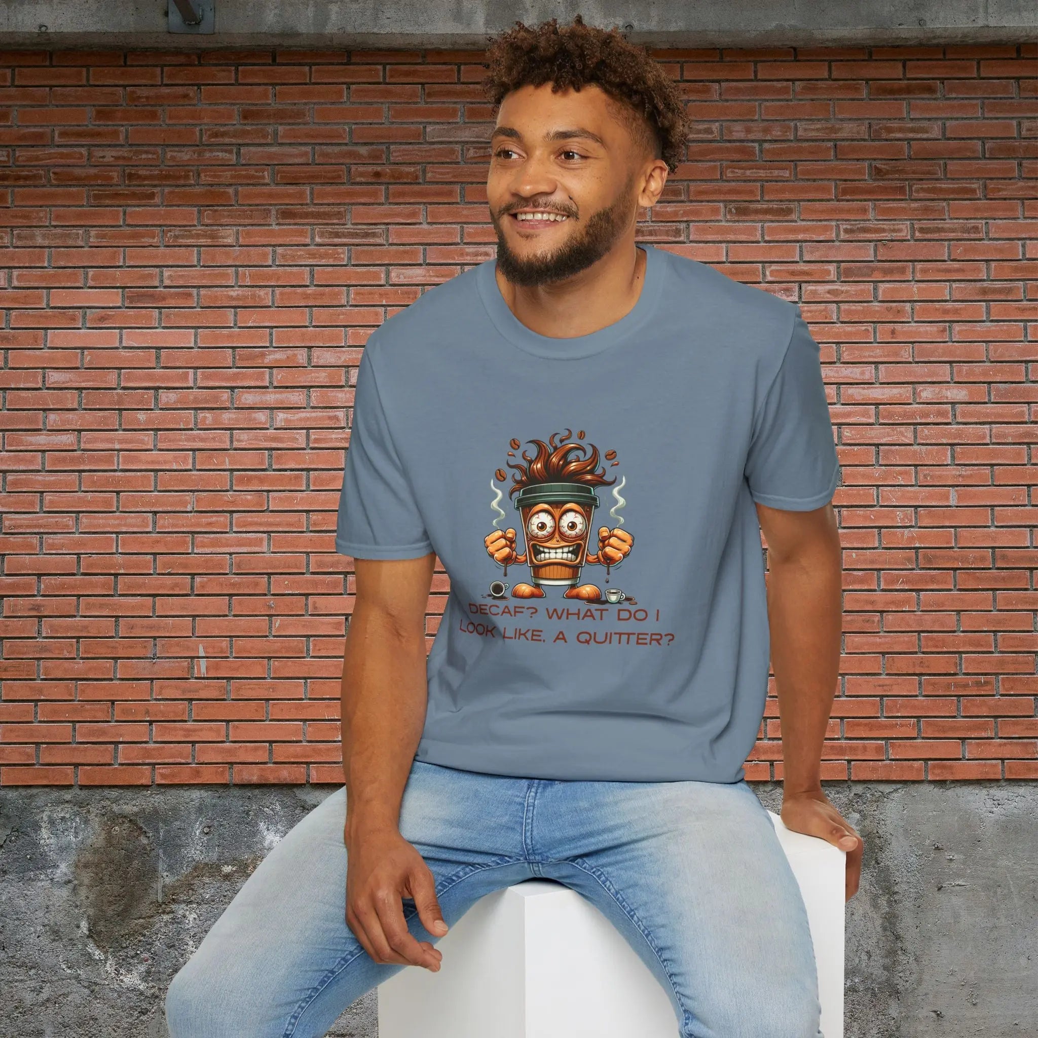 Decaf Quitter T-Shirt Printify