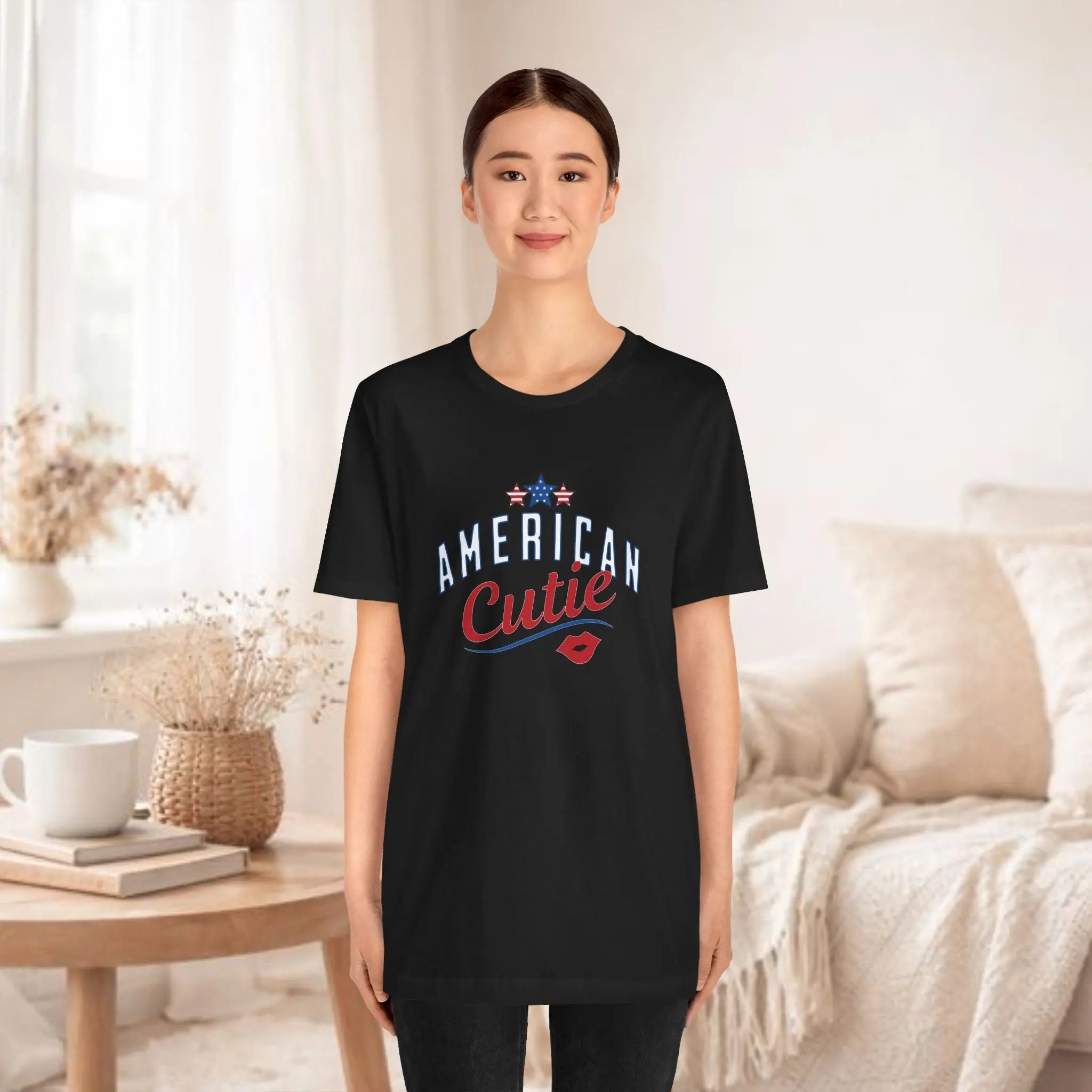 American Cutie Tee — Patriotic 4th of July Graphic T-Shirt Printify