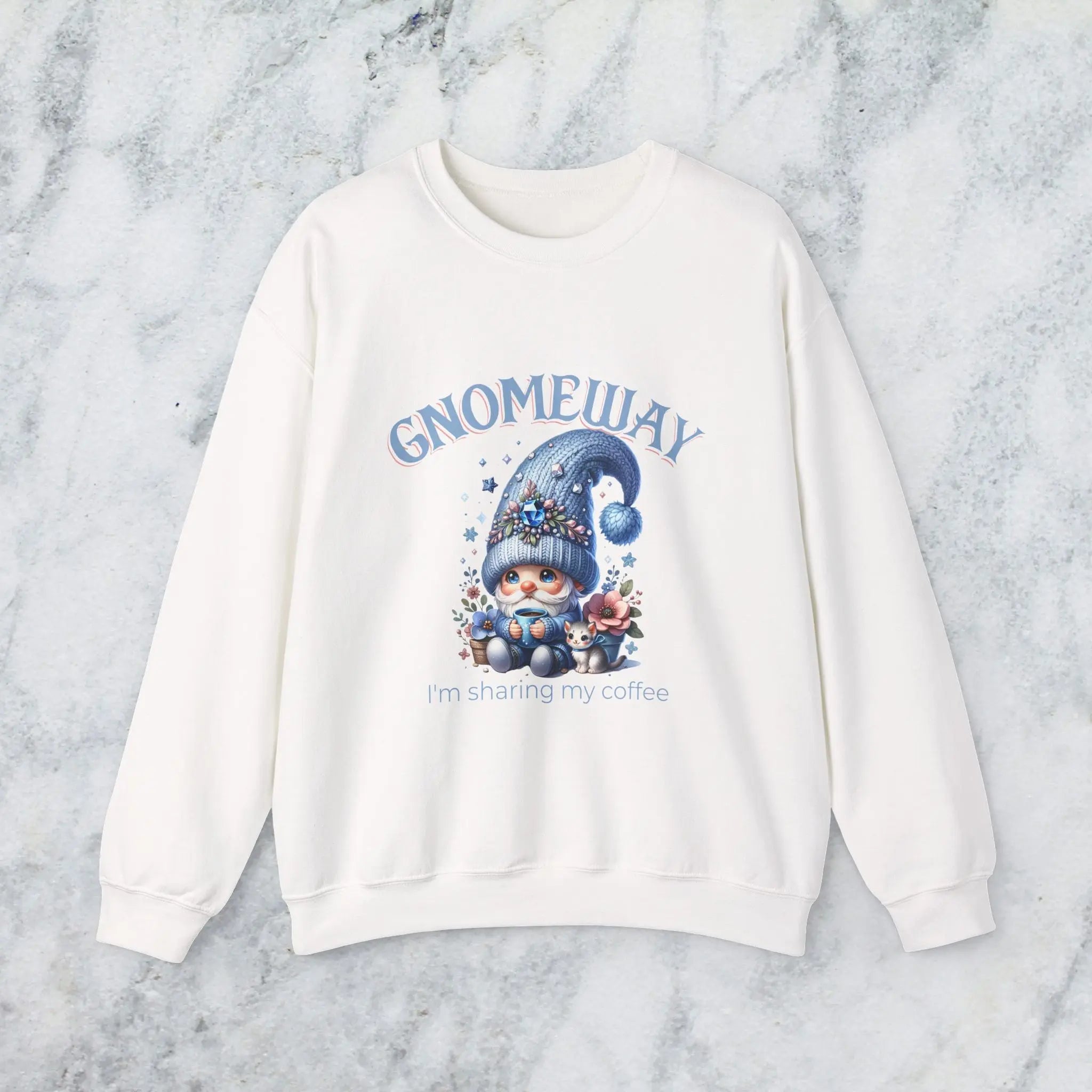 Gnomeway Sweatshirt - I'm Not Sharing My Coffee, Cozy Crewneck, Gift for Coffee Lovers, Casual Pullover, Fall and Winter Fashion Printify