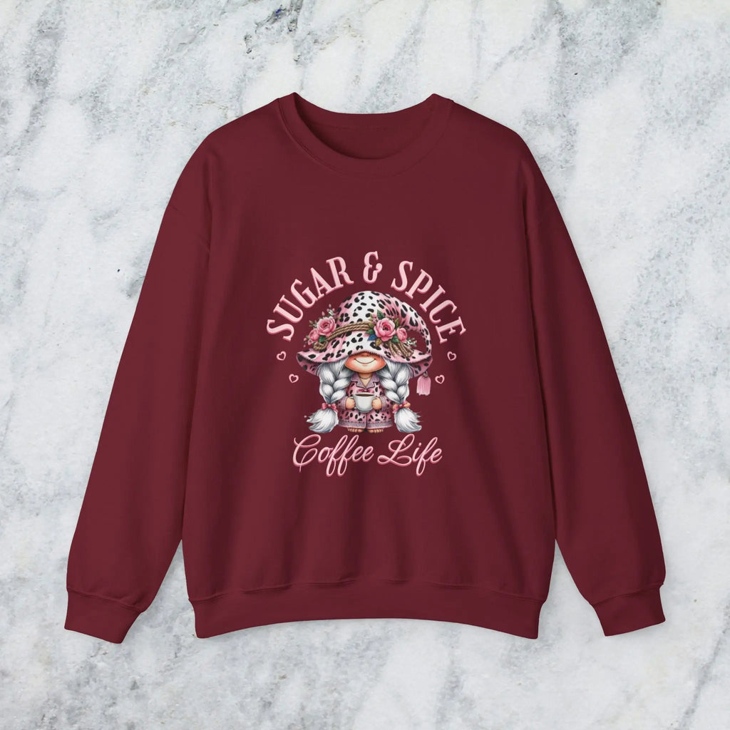 Sugar & Spice Sweatshirt | Cozy and Comfy Gift for Coffee Lovers Printify