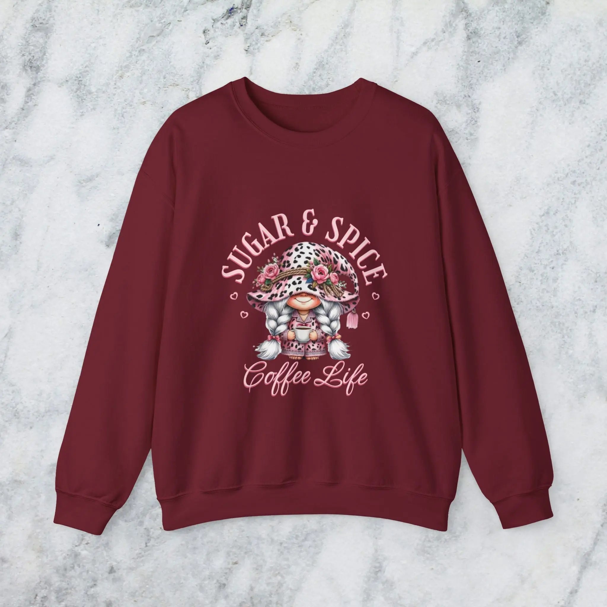 Sugar & Spice Sweatshirt | Cozy and Comfy Gift for Coffee Lovers Printify