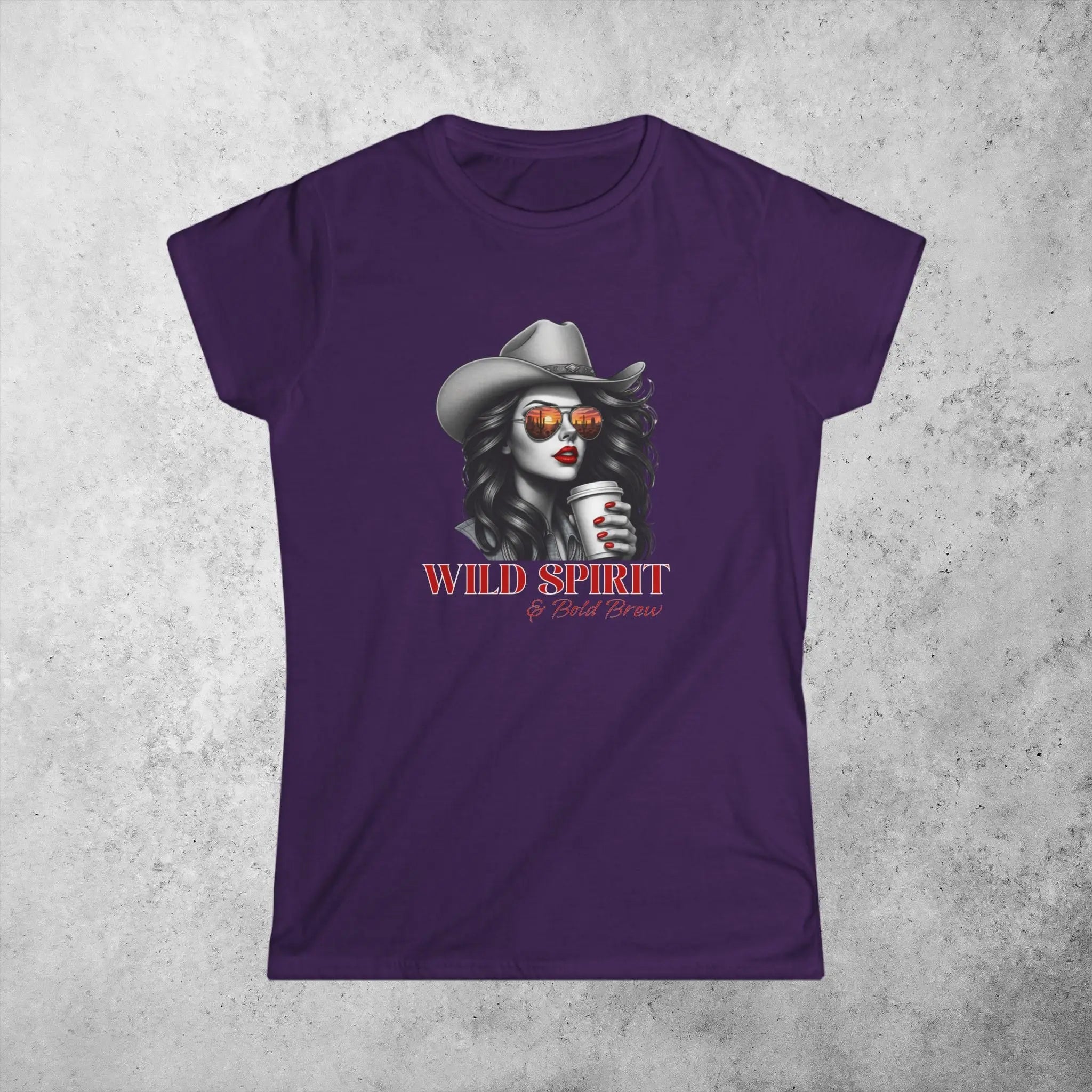 Wild Spirit Tee — Cowgirl Portrait Graphic Shirt Printify
